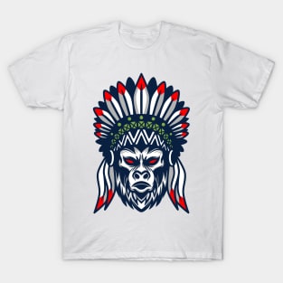 Monkey native american T-Shirt